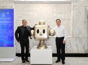 中国贸促会会长任鸿斌会见黄仁勋